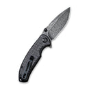 CIVIVI Pintail Flipper & Thumb Stud Knife Carbon Fiber & G10 Handle (2.98" Damascus Blade) C2020DS - 1 - CIVIVI
