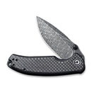 CIVIVI Pintail Flipper & Thumb Stud Knife Carbon Fiber & G10 Handle (2.98" Damascus Blade) C2020DS - 1 - CIVIVI