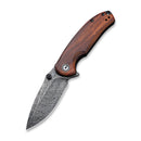 CIVIVI Pintail Flipper & Thumb Stud Knife Wood Handle (2.98" Damascus Blade) C2020DS - 2 - CIVIVI
