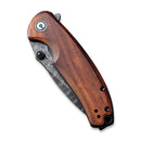 CIVIVI Pintail Flipper & Thumb Stud Knife Wood Handle (2.98" Damascus Blade) C2020DS - 2 - CIVIVI