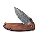 CIVIVI Pintail Flipper & Thumb Stud Knife Wood Handle (2.98" Damascus Blade) C2020DS - 2 - CIVIVI