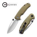 CIVIVI Pintail Flipper & Thumb Stud Knife Micarta Handle (2.98" CPM S35VN Blade) C2020B - CIVIVI