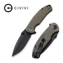 CIVIVI Pintail Flipper & Thumb Stud Knife Micarta Handle (2.98" CPM S35VN Blade) C2020C - CIVIVI
