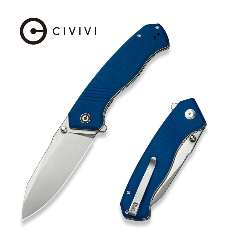 CIVIVI Placoid Flipper & Thumb Stud Knife G10 Handle (3.67" 14C28N Blade) C23079 - 2