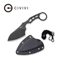 CIVIVI Planck Fixed Blade Knife (2.87" D2 Blade) C2022B - CIVIVI