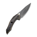 CIVIVI Plethiros Flipper Knife Brass Handle (3.45" Damascus Blade) C904DS - 3 - CIVIVI