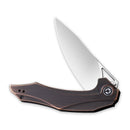 CIVIVI Plethiros Flipper Knife Copper Handle (3.45" 154CM Blade) C904D - CIVIVI