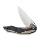 CIVIVI Plethiros Flipper Knife G10 & Carbon Fiber Handle (3.45" D2 Blade) C904A - CIVIVI