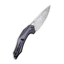 CIVIVI Plethiros Flipper Knife G10 & Carbon Fiber Handle (3.45" Damascus Blade) C904DS - CIVIVI