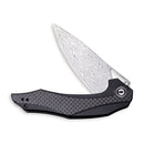 CIVIVI Plethiros Flipper Knife G10 & Carbon Fiber Handle (3.45" Damascus Blade) C904DS - CIVIVI