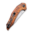 CIVIVI Plethiros Flipper Knife Wood Handle (3.45" Damascus Blade) C904DS - 2 - CIVIVI