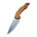 CIVIVI Plethiros Flipper Knife Wood Handle (3.45" Damascus Blade) C904DS - 2 - CIVIVI