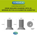CIVIVI Pocket clip Stainless Steel Screws CA - 12A - CIVIVI