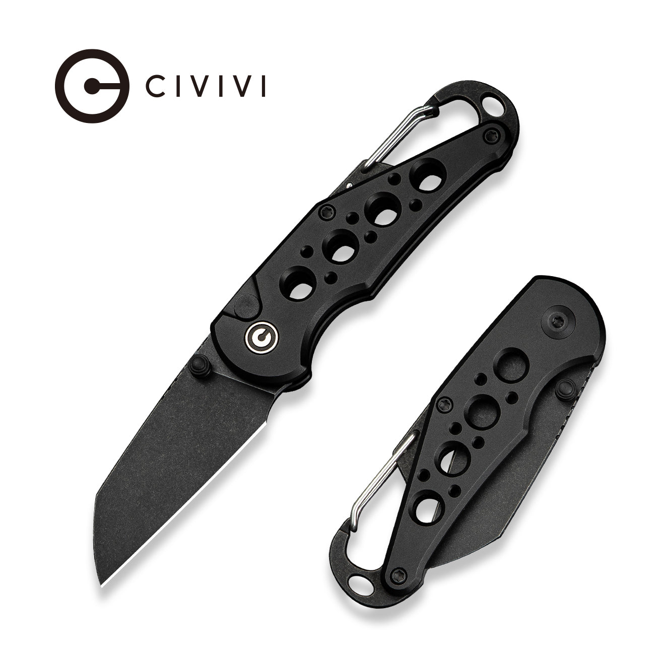 CIVIVI Pragma Thumb Stud & Button Lock Knife Aluminum Handle Nitro-V
