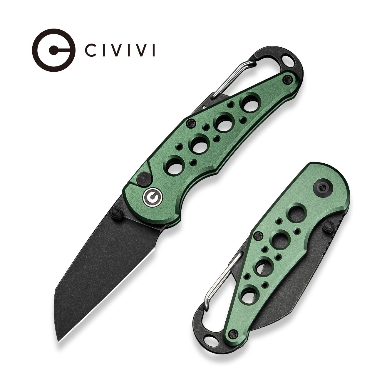 CIVIVI Pragma Thumb Stud & Button Lock Knife Aluminum Handle Nitro-V