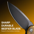 CIVIVI Praxis Flipper Knife Ultem Handle (3.75" 9Cr18MoV Blade) C803M - CIVIVI