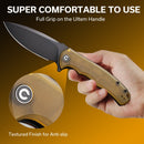 CIVIVI Praxis Flipper Knife Ultem Handle (3.75" 9Cr18MoV Blade) C803M - CIVIVI