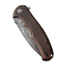 CIVIVI Praxis Flipper Knife Copper Handle (3.74" Damascus Blade) C803DS - 3 - CIVIVI