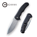 CIVIVI Praxis Flipper Knife G10 Handle (3.75" Damascus Blade) C803DS - CIVIVI