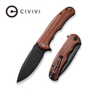 CIVIVI Praxis Flipper Knife Wood Handle (3.75" 9Cr18MoV Blade) C803H - CIVIVI