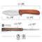 CIVIVI Primitrox Flipper Knife Guibourtia Wood Handle (3.48" Satin Finished Nitro-V Blade) C23005A-3
