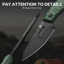 CIVIVI Propugnator Fixed Blade Knife Micarta Handle (4.15" D2 Blade) C23002 - 2 - CIVIVI