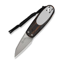 CIVIVI Purr Flipper & Slip Joint Knife Orange, Black & White G10 Handle (1.83" Stonewashed Nitro-V Blade ,With 1PC Black Lanyard) C25054-5 - CIVIVI