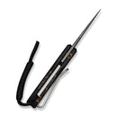 CIVIVI Purr Flipper & Slip Joint Knife Orange, Black & White G10 Handle (1.83" Stonewashed Nitro-V Blade ,With 1PC Black Lanyard) C25054-5 - CIVIVI