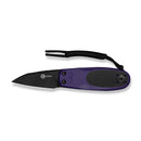 CIVIVI Purr Flipper & Slip Joint Knife Purple & Black G10 Handle (1.83" Black Stonewashed Nitro - V Blade) C25054 - 3, With 1PC Black Lanyard - CIVIVI