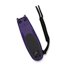 CIVIVI Purr Flipper & Slip Joint Knife Purple & Black G10 Handle (1.83" Black Stonewashed Nitro - V Blade) C25054 - 3, With 1PC Black Lanyard - CIVIVI