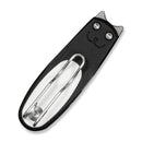 CIVIVI Purr Front Flipper Knife Black & White G10 Handle (1.83" Stonewashed Nitro - V Blade) C25054 Sample1 - CIVIVI