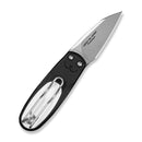 CIVIVI Purr Front Flipper Knife Black & White G10 Handle (1.83" Stonewashed Nitro - V Blade) C25054 Sample1 - CIVIVI