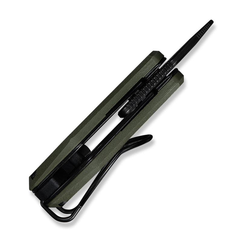 CIVIVI Pyrus Slip Joint Utility Knife OD Green G10 Handle (0.65" Black Stonewashed 14C28N Blade) C23038 - 4