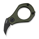 CIVIVI Pyrus Slip Joint Utility Knife OD Green G10 Handle (0.65" Black Stonewashed 14C28N Blade) C23038 - 4
