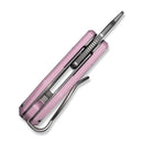 CIVIVI Pyrus Slip Joint Utility Knife Powder Pink G10 Handle (0.65" Satin Finished 14C28N Blade) C23038 - 5 - CIVIVI
