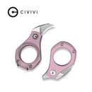 CIVIVI Pyrus Slip Joint Utility Knife Powder Pink G10 Handle (0.65" Satin Finished 14C28N Blade) C23038 - 5 - CIVIVI