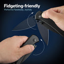 CIVIVI Qubit Button Lock & Thumb Stud Knife Aluminum Handle (2.98" 14C28N Blade) C22030E - 1 - CIVIVI