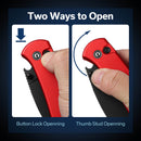 CIVIVI Qubit Button Lock & Thumb Stud Knife Aluminum Handle (2.98" 14C28N Blade) C22030E - 2 - CIVIVI