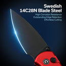 CIVIVI Qubit Button Lock & Thumb Stud Knife Aluminum Handle (2.98" 14C28N Blade) C22030E - 2 - CIVIVI