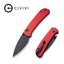 CIVIVI Qubit Button Lock & Thumb Stud Knife Aluminum Handle (2.98" 14C28N Blade) C22030E - 2 - CIVIVI