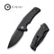CIVIVI Regulatron Flipper Knife Black G10 Handle (2.98" Black Stonewashed Nitro-V Blade) C23006-1