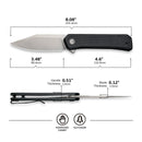 CIVIVI Relic Flipper Knife G10 Handle (3.48" Nitro - V Blade) C20077B - 1 - CIVIVI