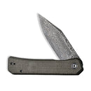 CIVIVI Relic Flipper Knife Micarta Handle (3.48" Damascus Blade) C20077B - DS1 - CIVIVI