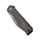 CIVIVI Relic Flipper Knife Micarta Handle (3.48" Damascus Blade) C20077B - DS1 - CIVIVI