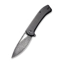 CIVIVI Riffle Flipper & Thumb Hole Knife Carbon Fiber & G10 Handle (3.46" Damascus Blade) C2024DS - 1 - CIVIVI