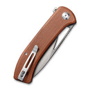 CIVIVI Riffle Flipper & Thumb Hole Knife Micarta Handle (3.46" 14C28N Blade) C2024A - CIVIVI
