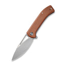 CIVIVI Riffle Flipper & Thumb Hole Knife Micarta Handle (3.46" 14C28N Blade) C2024A - CIVIVI