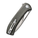 CIVIVI Riffle Flipper & Thumb Hole Knife Micarta Handle (3.46" 14C28N Blade) C2024C - CIVIVI