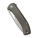CIVIVI Riffle Flipper & Thumb Hole Knife Micarta Handle (3.46" 14C28N Blade) C2024C - CIVIVI