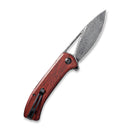 CIVIVI Riffle Flipper & Thumb Hole Knife Wood Handle (3.46" Damascus Blade) C2024DS - 2 - CIVIVI